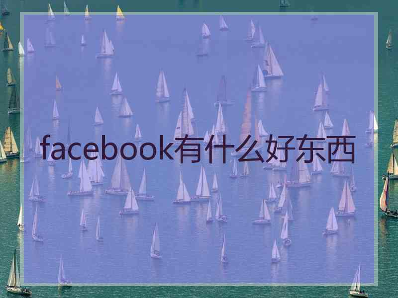 facebook有什么好东西