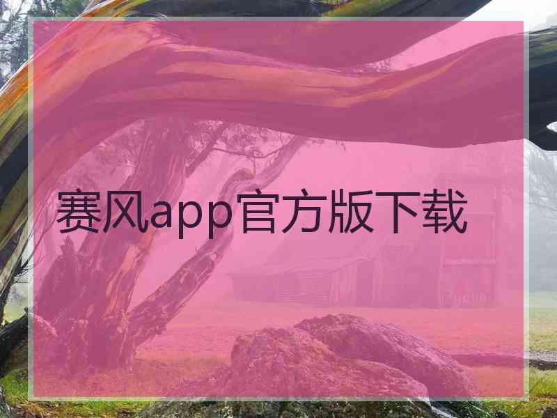 赛风app官方版下载