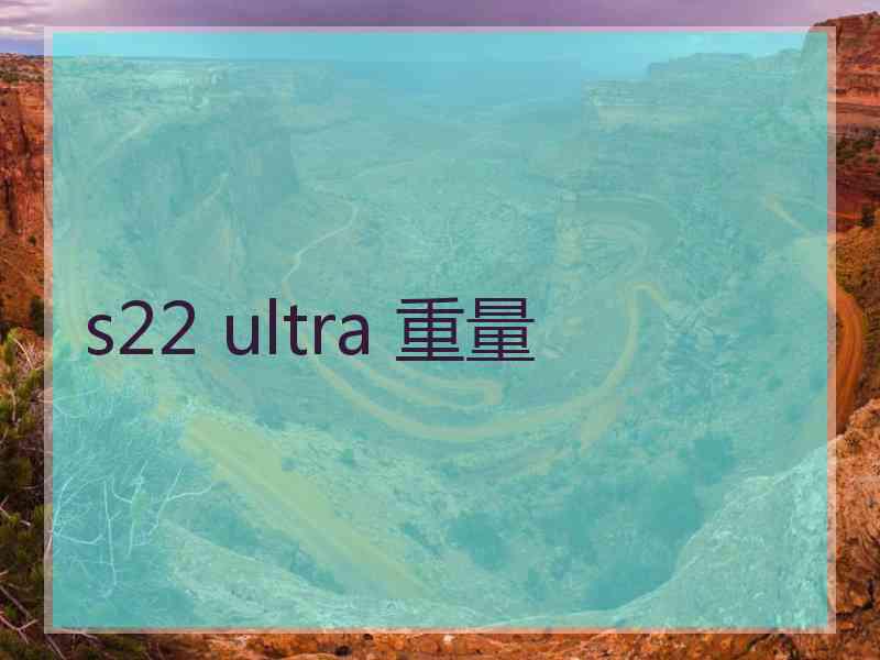 s22 ultra 重量