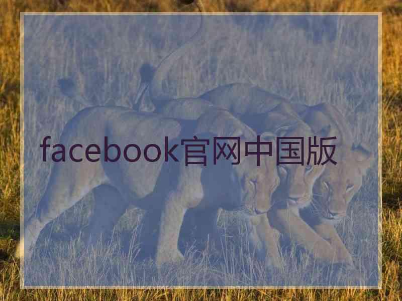 facebook官网中国版