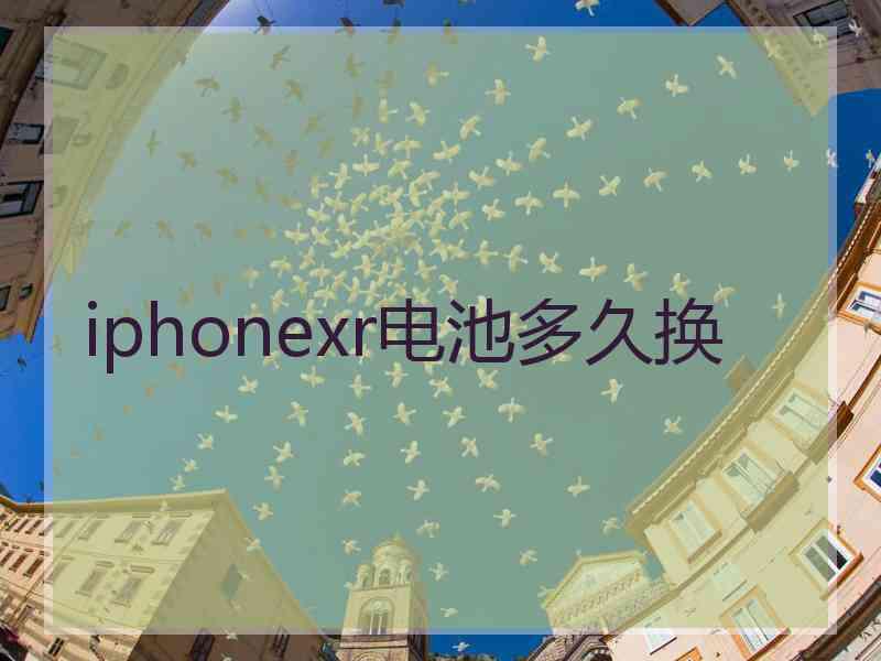 iphonexr电池多久换