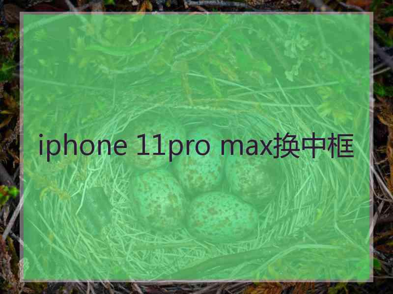 iphone 11pro max换中框