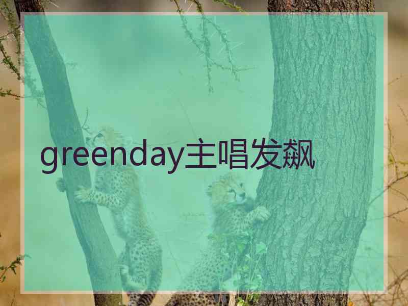 greenday主唱发飙