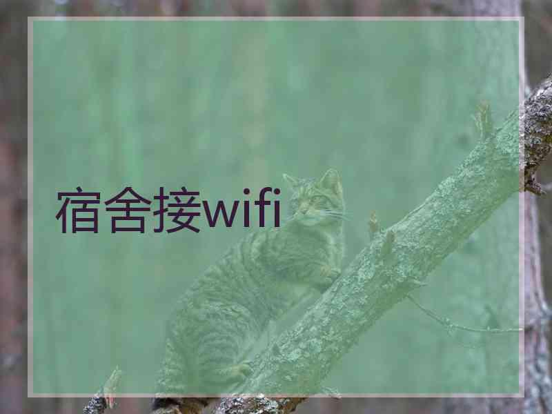 宿舍接wifi