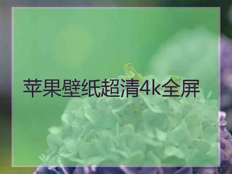 苹果壁纸超清4k全屏