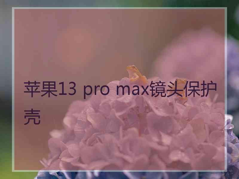 苹果13 pro max镜头保护壳