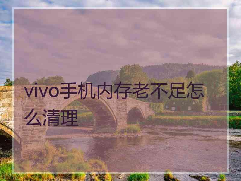 vivo手机内存老不足怎么清理