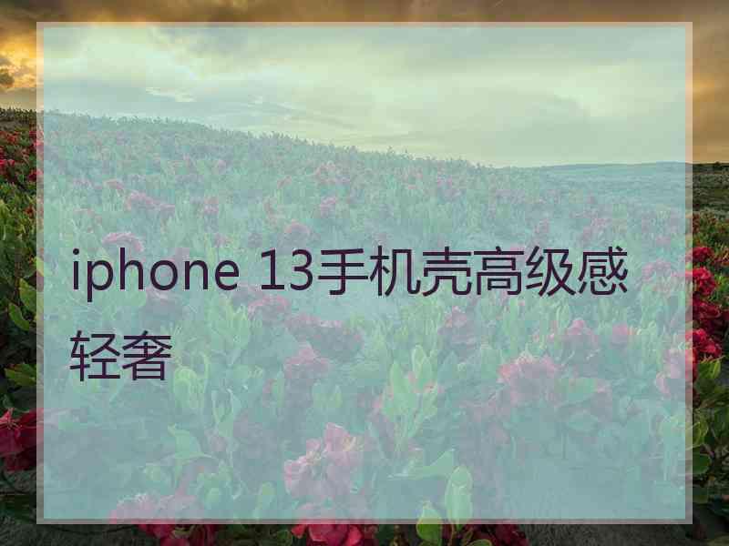 iphone 13手机壳高级感轻奢