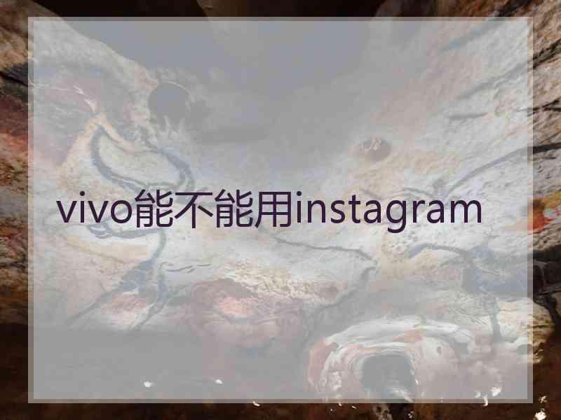 vivo能不能用instagram