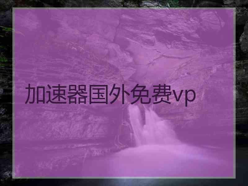 加速器国外免费vp