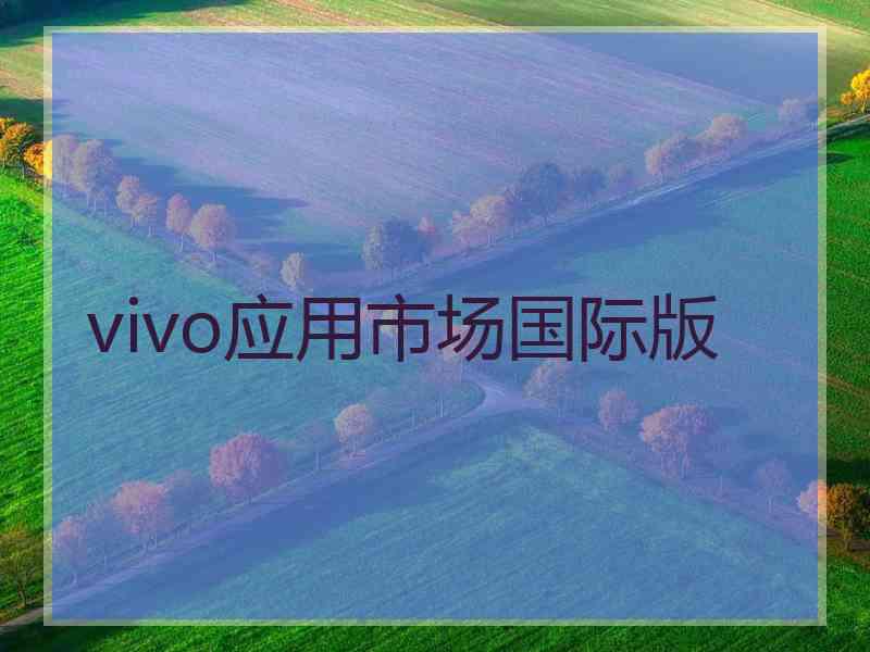 vivo应用市场国际版