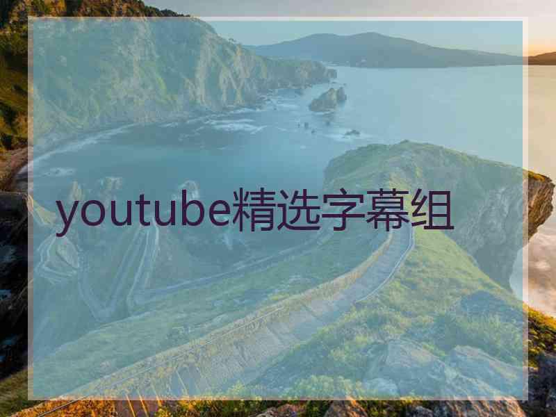 youtube精选字幕组