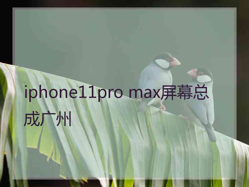 iphone11pro max屏幕总成广州