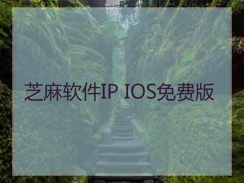 芝麻软件IP IOS免费版