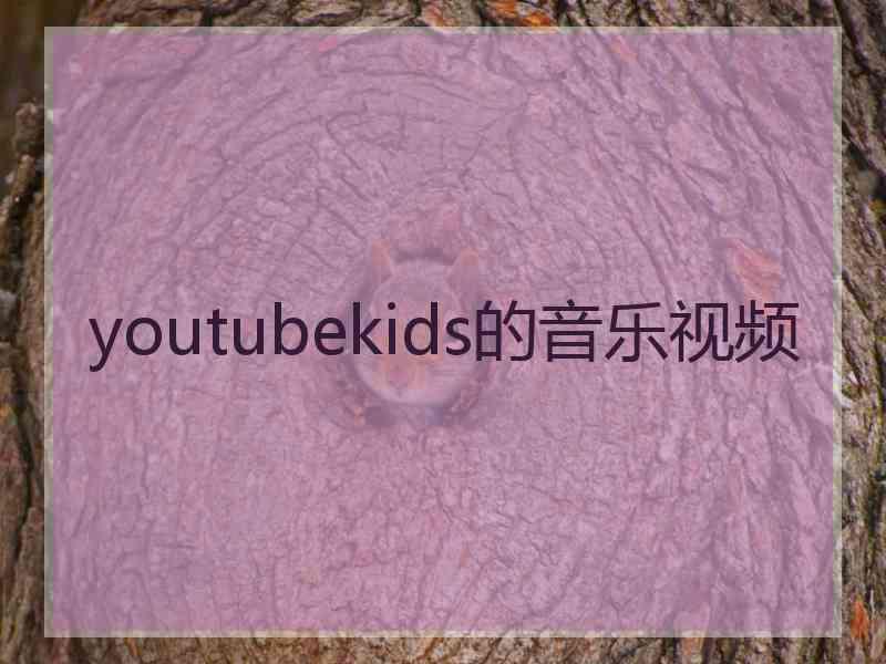 youtubekids的音乐视频