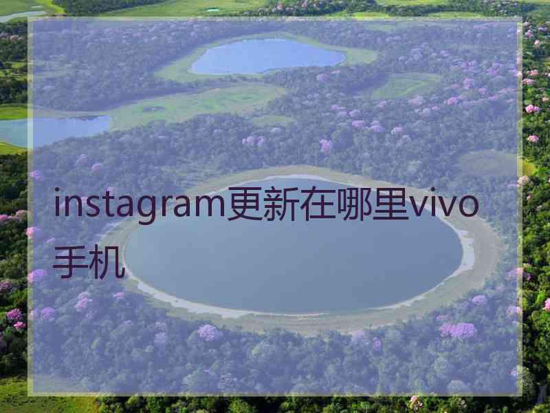 instagram更新在哪里vivo手机