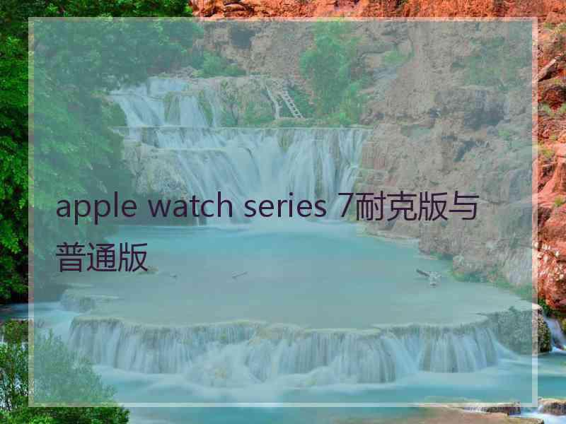 apple watch series 7耐克版与普通版