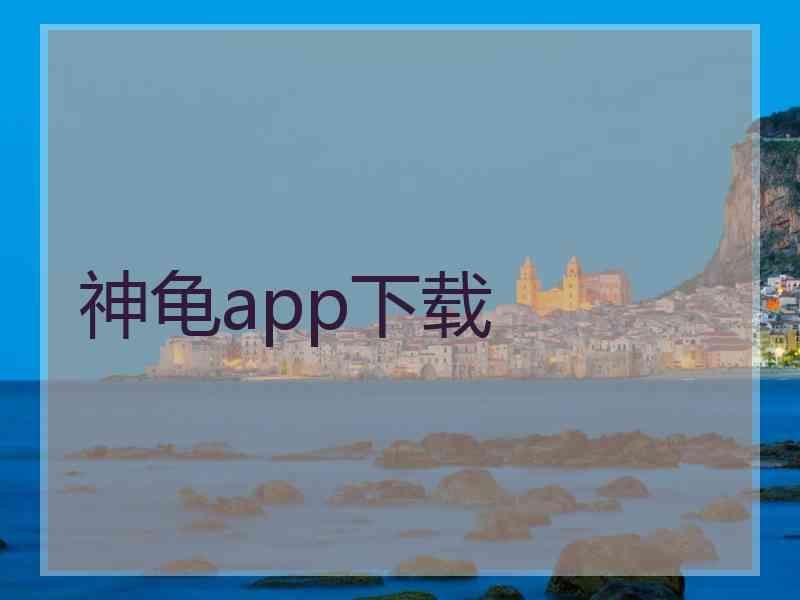 神龟app下载