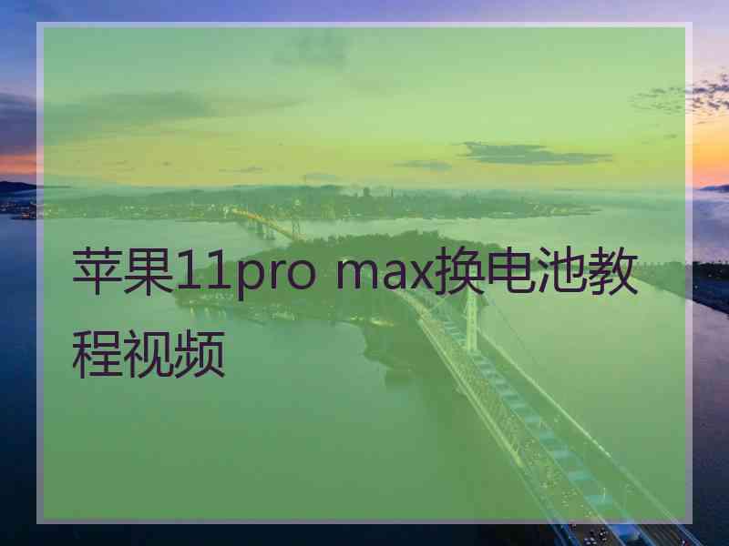 苹果11pro max换电池教程视频