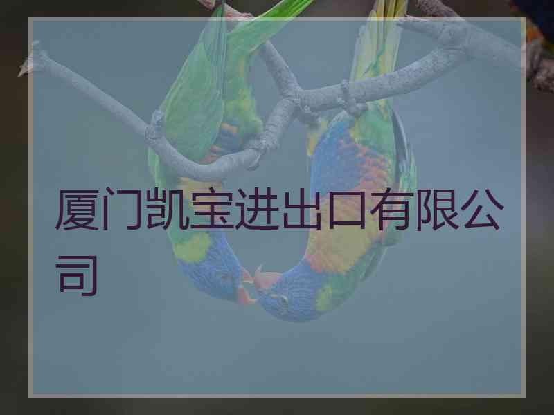 厦门凯宝进出口有限公司